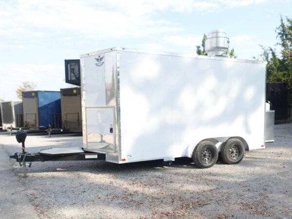 7' X 14' White Concession Trailer Food Event Catering - Image 23