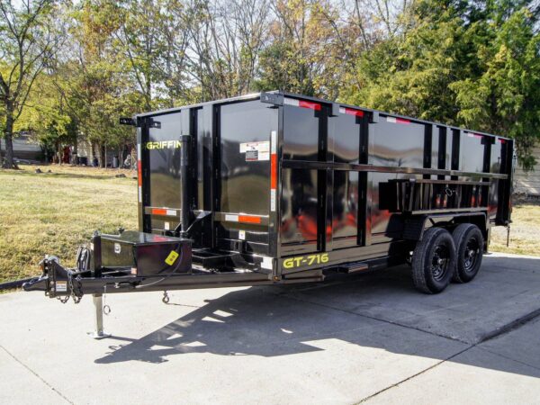 7x16 Telescopic Dump Trailer with 4ft Sides (2) 7K Axles 14k GVWR - Image 6