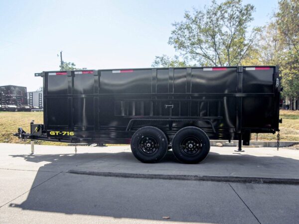 7x16 Telescopic Dump Trailer with 4ft Sides (2) 7K Axles 14k GVWR - Image 7