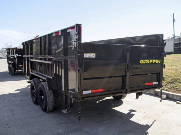 7x16 Telescopic Dump Trailer with 4ft Sides (2) 7K Axles 14k GVWR - Image 8