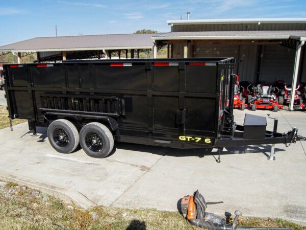 7x16 Telescopic Dump Trailer with 4ft Sides (2) 7K Axles 14k GVWR - Image 11