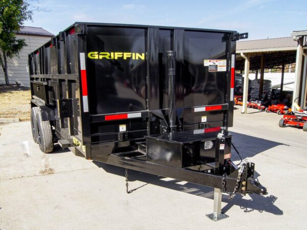 7x16 Telescopic Dump Trailer with 4ft Sides (2) 7K Axles 14k GVWR - Image 3