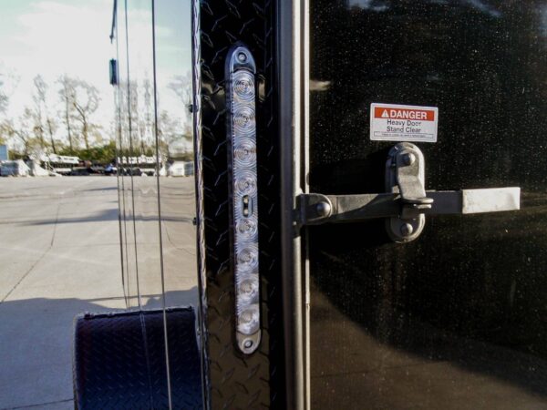 7x14 Enclosed Trailer Black V-Nose Blackout Package 3,500lb Axle Storage - Image 11