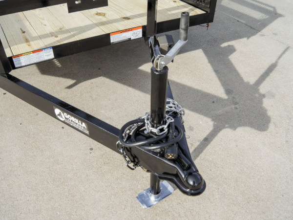6.4x12 Dovetail Utility Trailer with Side Baskets (2) 3500lb Axles - Image 9