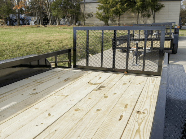 6.4x12 Dovetail Utility Trailer with Side Baskets (2) 3500lb Axles - Image 11