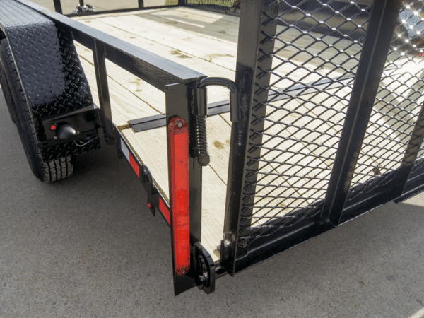 6.4x12 Dovetail Utility Trailer with Side Baskets (2) 3500lb Axles - Image 14