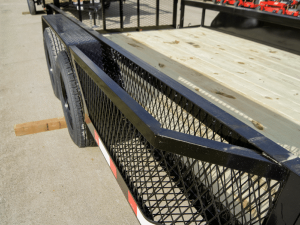 6.4x12 Dovetail Utility Trailer with Side Baskets (2) 3500lb Axles - Image 15