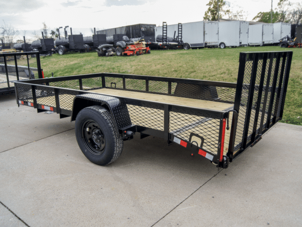 6.4x12 Dovetail Utility Trailer with 1ft Mesh Sides 3,500lb Axle - Image 4