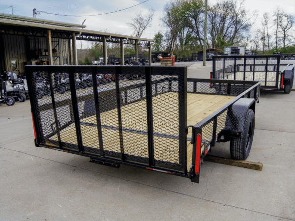 6.4x12 Dovetail Utility Trailer with 1ft Mesh Sides 3,500lb Axle - Image 5