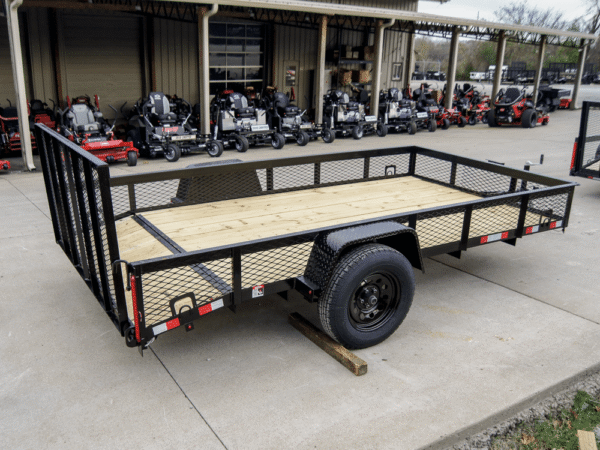 6.4x12 Dovetail Utility Trailer with 1ft Mesh Sides 3,500lb Axle - Image 6