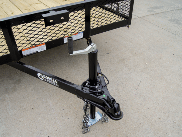6.4x12 Dovetail Utility Trailer with 1ft Mesh Sides 3,500lb Axle - Image 10