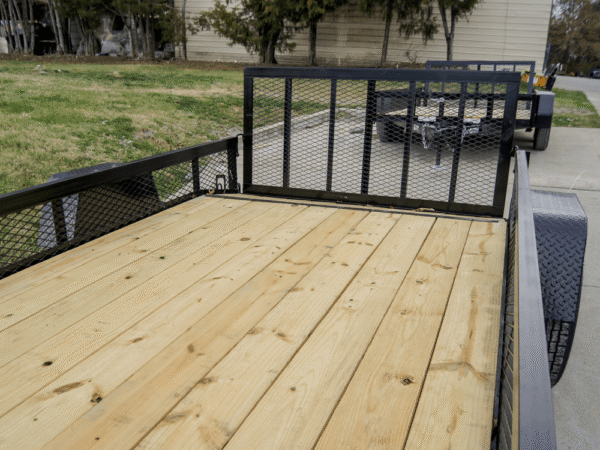 6.4x12 Dovetail Utility Trailer with 1ft Mesh Sides 3,500lb Axle - Image 12
