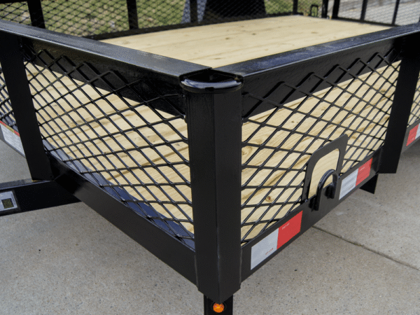 6.4x12 Dovetail Utility Trailer with 1ft Mesh Sides 3,500lb Axle - Image 14