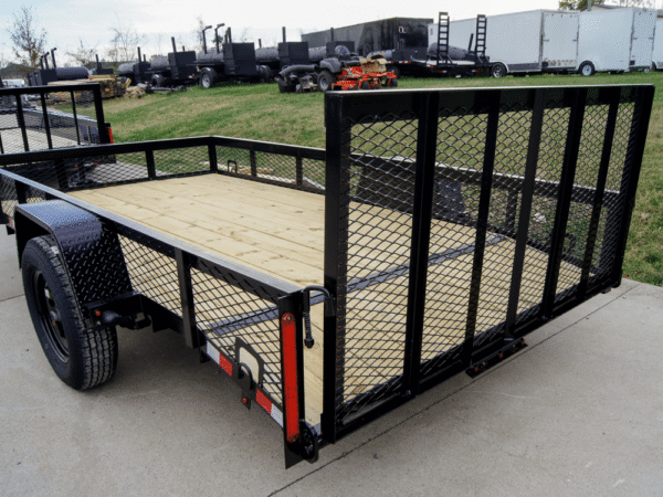 6.4x12 Dovetail Utility Trailer with 1ft Mesh Sides 3,500lb Axle - Image 16