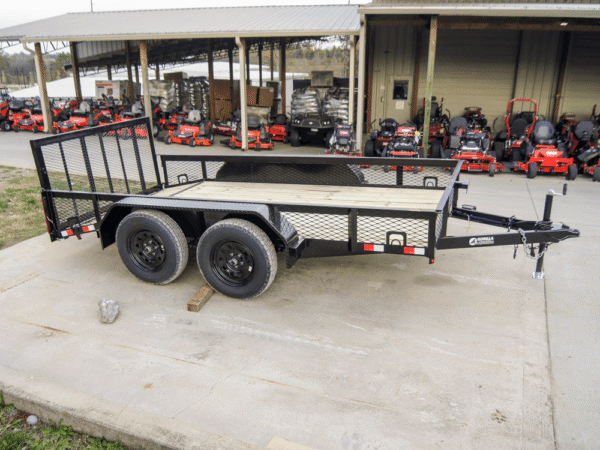 6.4x12 Dovetail Utility Trailer with 1ft Mesh Sides (2) 3,500lb Axles - Image 7