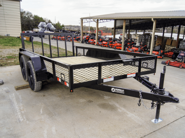 6.4x12 Dovetail Utility Trailer with 1ft Mesh Sides (2) 3,500lb Axles - Image 8