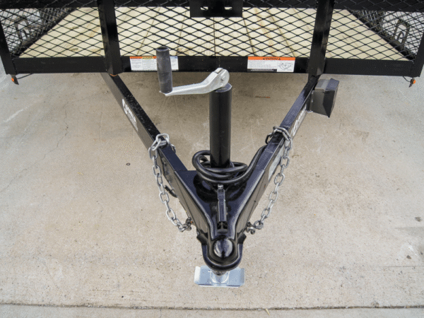 6.4x12 Dovetail Utility Trailer with 1ft Mesh Sides (2) 3,500lb Axles - Image 9