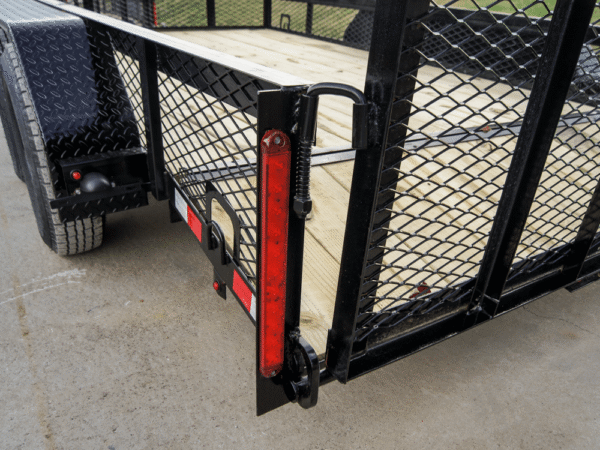 6.4x12 Dovetail Utility Trailer with 1ft Mesh Sides (2) 3,500lb Axles - Image 14