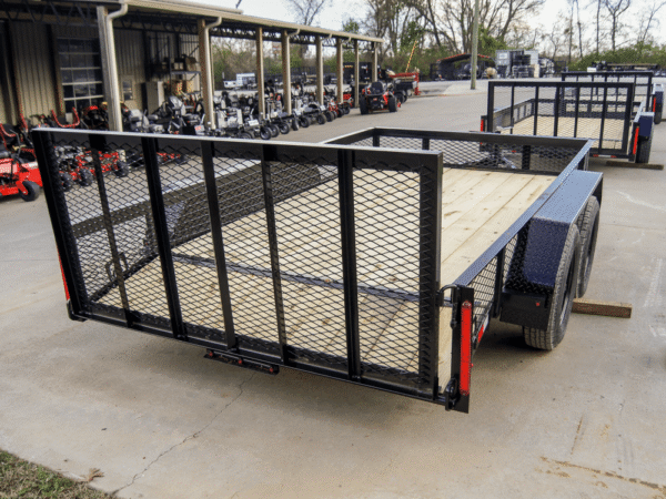 6.4x12 Dovetail Utility Trailer with 1ft Mesh Sides (2) 3,500lb Axles - Image 15