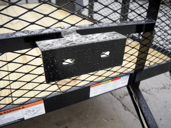 5x12 Dovetail Utility Trailer with 2ft Mesh Sides 3,500lb Axle - Image 9