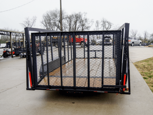 6.4x14 Dovetail Utility Trailer with 4ft Rails (2) 3500lb Axles - Image 5
