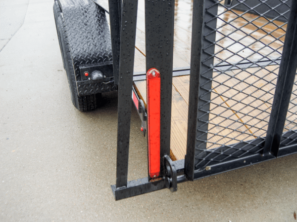 6.4x14 Dovetail Utility Trailer with 4ft Rails (2) 3500lb Axles - Image 11