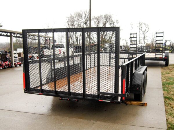6.4x16 Straight Deck Utility Trailer with 2ft Mesh Sides Tall Gate - Image 6