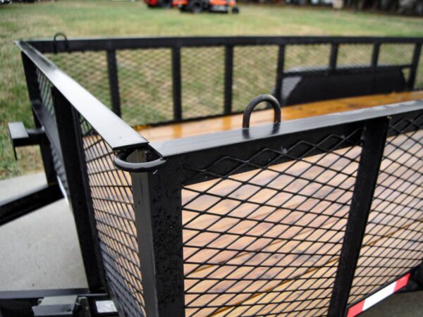 6.4x16 Straight Deck Utility Trailer with 2ft Mesh Sides Tall Gate - Image 12