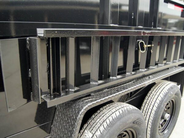 7x16 Telescopic Dump Trailer with 3ft Sides (2) 7K Axles GVWR 14k - Image 16