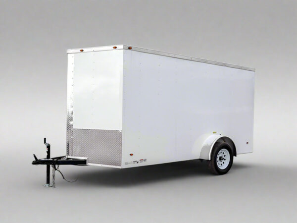 6x12 V-Nose Enclosed Trailer 3,500lb Axle
