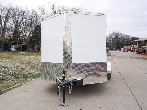 7x12 V-Nose Enclosed Trailer 3,500lb Axle Storage - Image 2