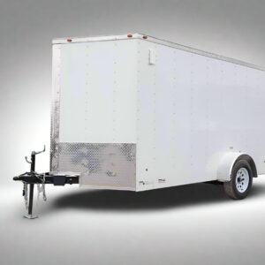 7x12 V-Nose Enclosed Trailer 3,500lb Axle Storage