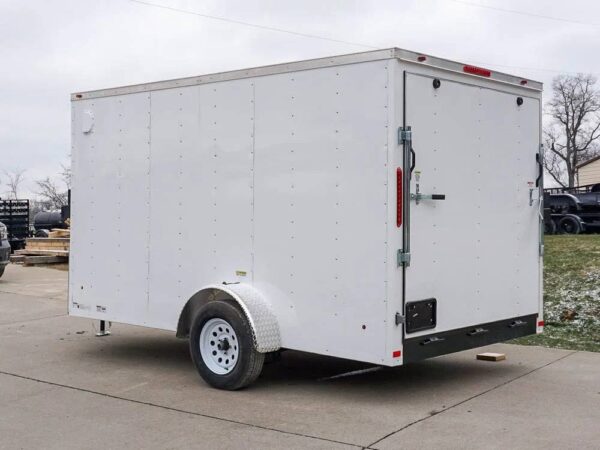 7x12 V-Nose Enclosed Trailer 3,500lb Axle Storage - Image 6