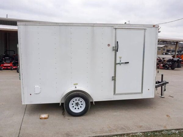 7x12 V-Nose Enclosed Trailer 3,500lb Axle Storage - Image 3