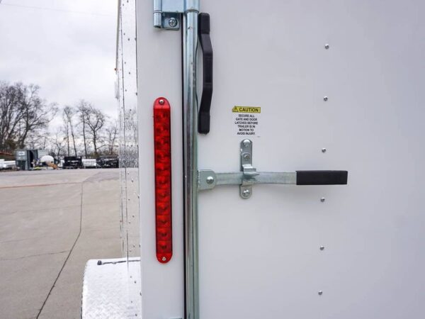 7x12 V-Nose Enclosed Trailer 3,500lb Axle Storage - Image 11