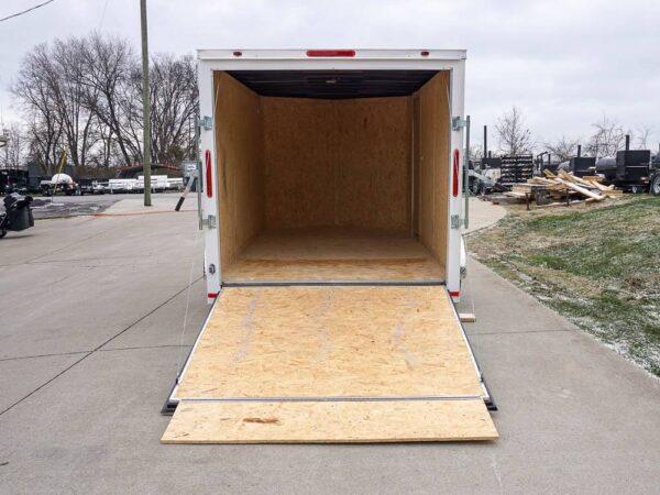 7x12 V-Nose Enclosed Trailer 3,500lb Axle Storage - Image 14