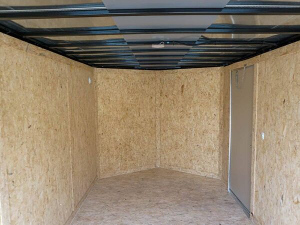 7x12 V-Nose Enclosed Trailer 3,500lb Axle Storage - Image 15