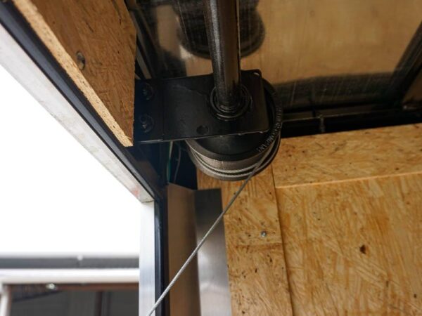 7x12 V-Nose Enclosed Trailer 3,500lb Axle Storage - Image 16