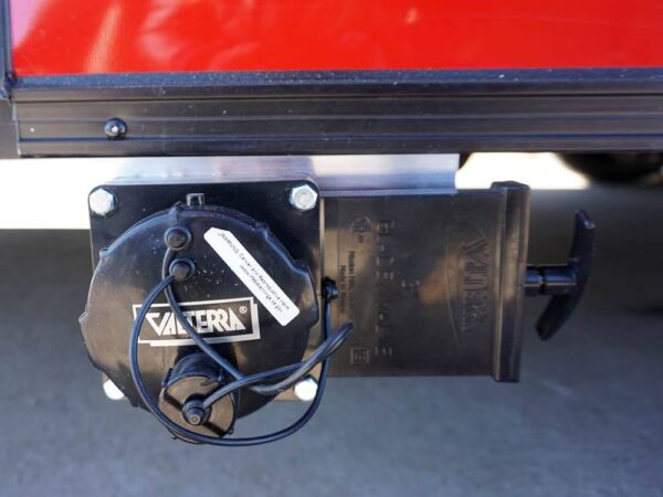 8.5 x 20 Red V-Nose Concession with Blackout Trim Vending - Image 14