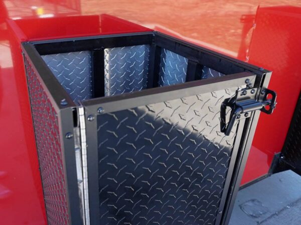 8.5 x 20 Red V-Nose Concession with Blackout Trim Vending - Image 16
