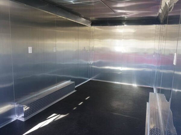 8.5 x 20 Red V-Nose Concession with Blackout Trim Vending - Image 24