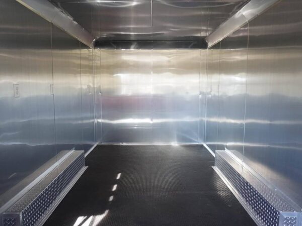 8.5 x 20 Red V-Nose Concession with Blackout Trim Vending - Image 27