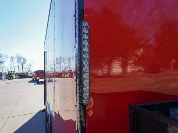 8.5 x 20 Red V-Nose Concession with Blackout Trim Vending - Image 35
