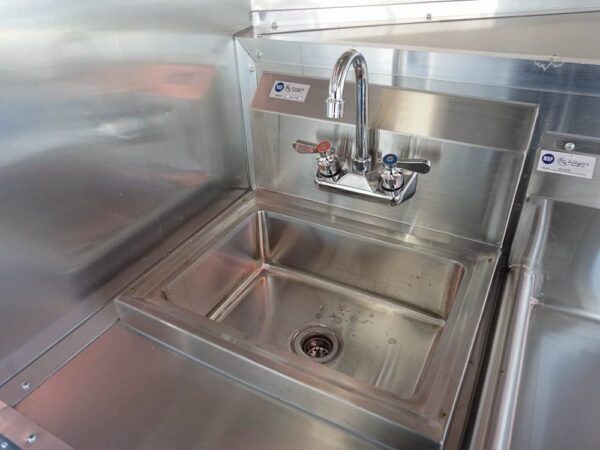 8.5 x 22 Red V-Nose BBQ Porch Concession Trailer - Image 22