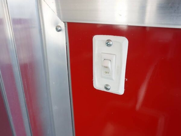 8.5 x 22 Red V-Nose BBQ Porch Concession Trailer - Image 34