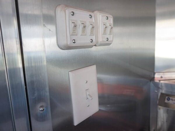 8.5 x 22 Red V-Nose BBQ Porch Concession Trailer - Image 35