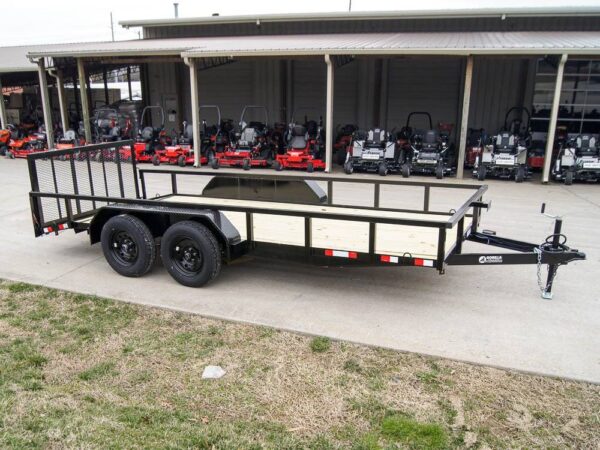 6.4x16 Tube Top Dovetail Utility Trailer (2) 3,500lb Axles - Image 7
