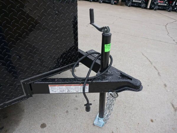 7x14 Enclosed Trailer Red V-Nose Blackout Package 3,500lb Axle Storage - Image 12
