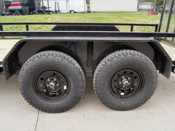 6.4x14 Straight Deck Tube Top Off Road Utility Trailer (2) 3,500lb Axles - Image 14