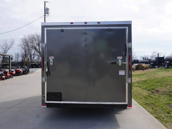 7x12 Enclosed Charcoal Trailer with Silver ATP 3500lb Axle Storage - Image 7